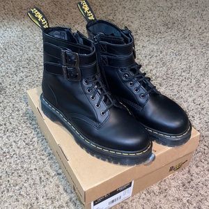 Dr. Marten 1460 Alt smooth leather buckle boots
